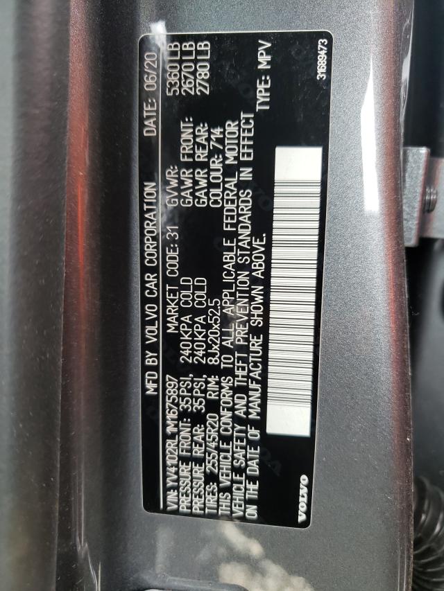 YV4102RL1M1675897 - 2021 Volvo xc60