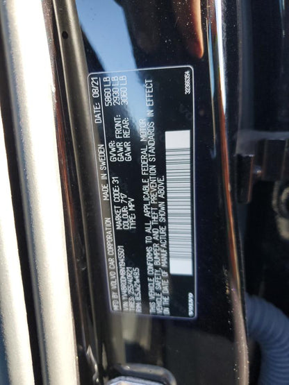 YV4BR0DM8N1945501 - 2022 Volvo xc60 t8 re